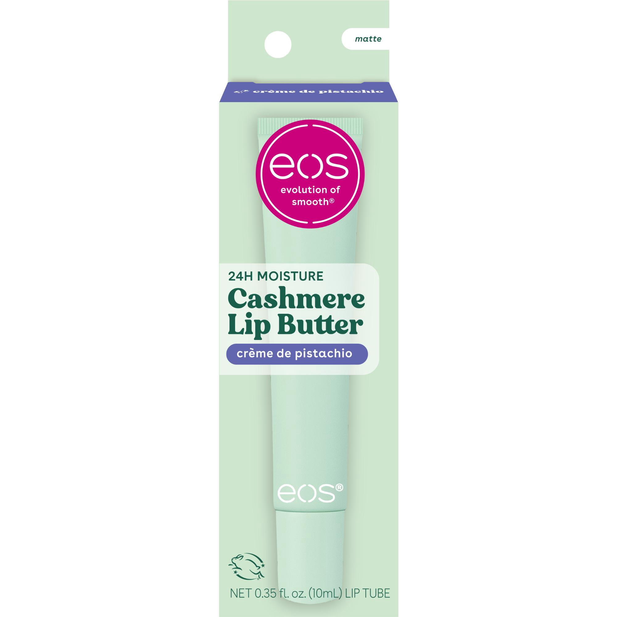 eos Cashmere Lip Butter, Crème de Pistachio, Smooth & Hydrating Lip Butter with Peptides, 0.35 fl oz