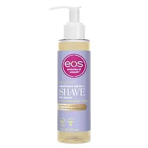 eos Cashmere Skin Collection Shave Oil, Vanilla Cashmere, Soothing and Moisturizing, Prevents Irritation and Razor Burn, Entire Bikini Area-Approved, 6 fl oz