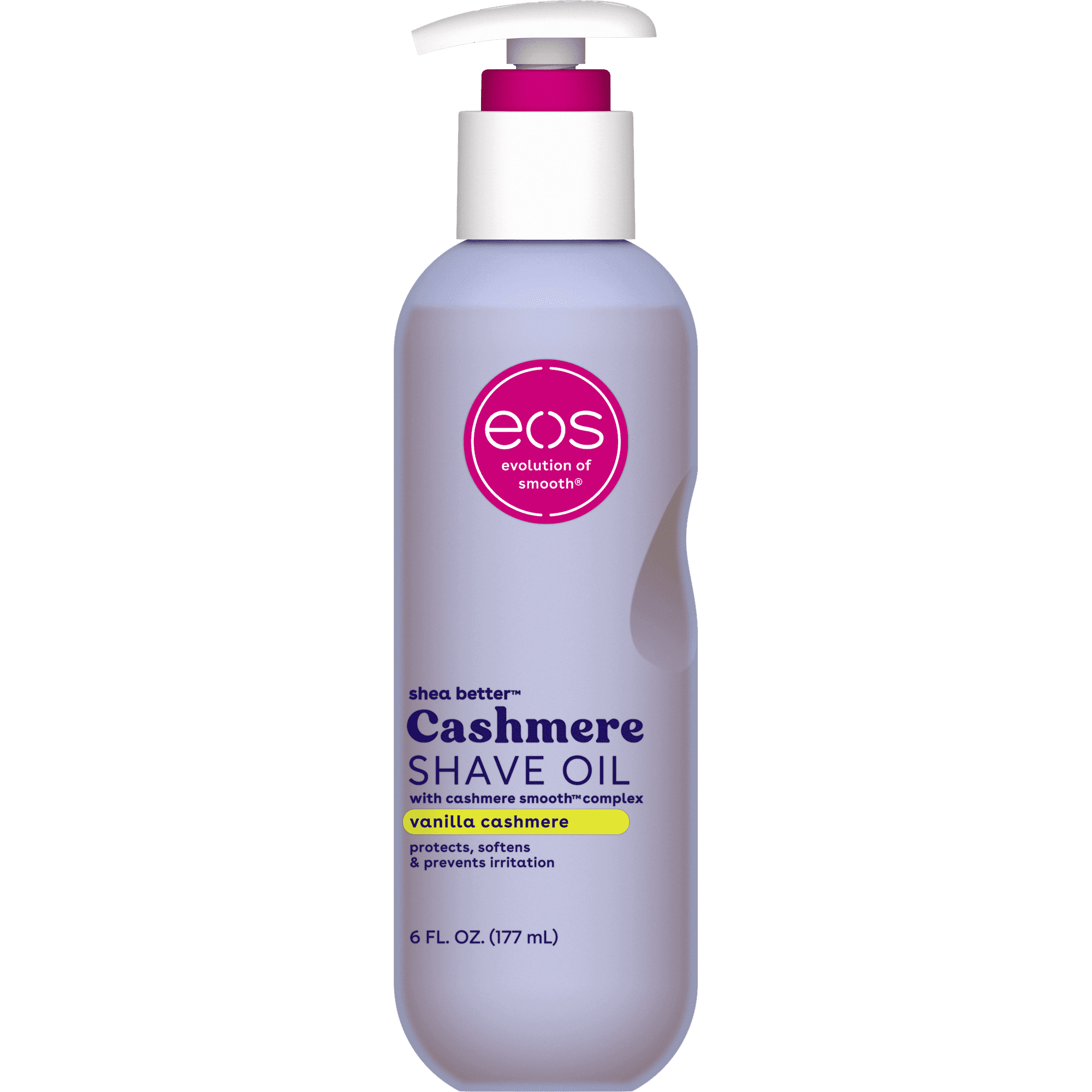 eos Cashmere Skin Collection- Women's Shave Oil, Vanilla Cashmere, Made for Sensitive Skin, 6 fl oz