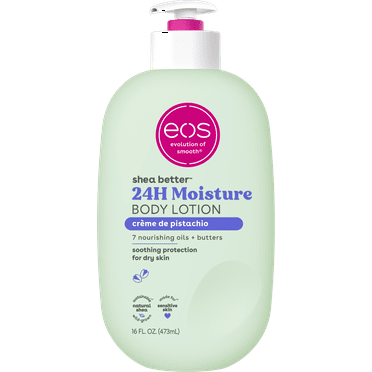 eos Shea Better Body Lotion- Creme de Pistachio, Soothes Dry Skin, 16 fl oz