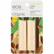 eos Organic Lip Balm Stick, Vanilla Bean, 2 Ct 3 pack