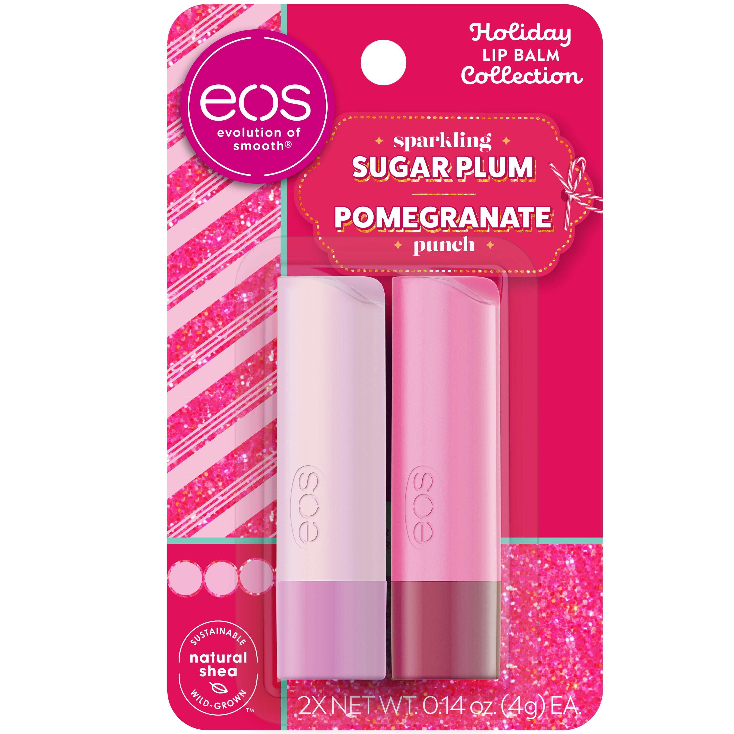 eos Holiday Lip Balm - Sparkling Sugar Plum & Pomegranate Punch