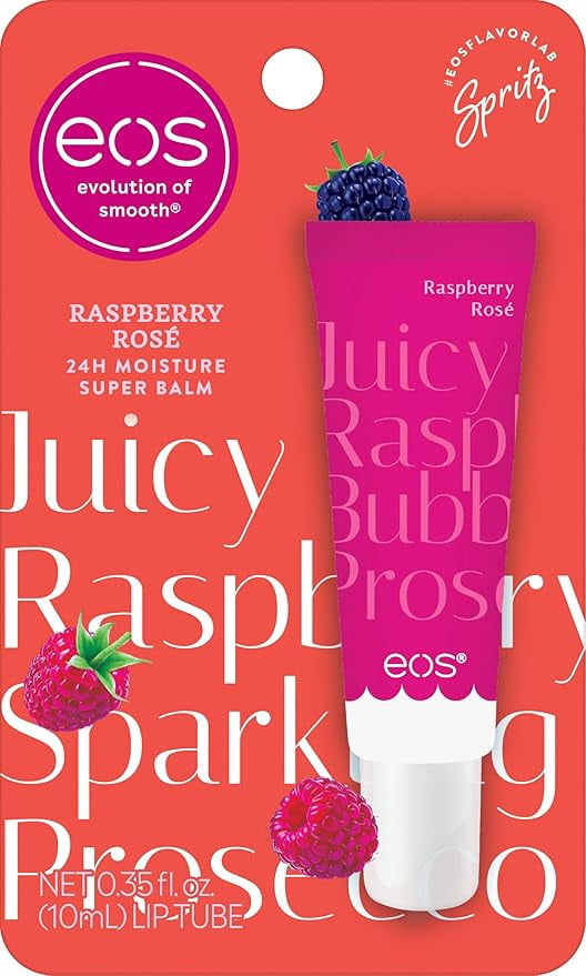 eos Limited Edition 24H Moisture Super Balm - Raspberry Rosé - 0.35 fl oz