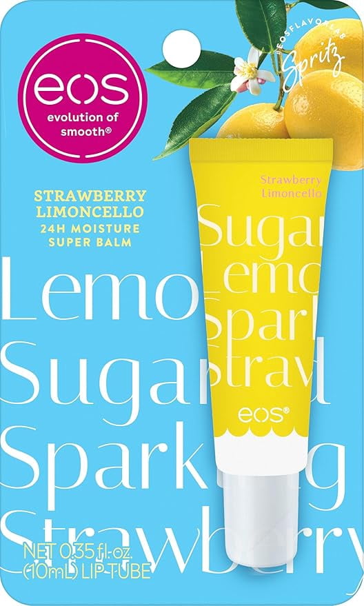 eos Limited Edition 24H Moisture Super Balm - Strawberry Limoncello - 0.35 fl oz