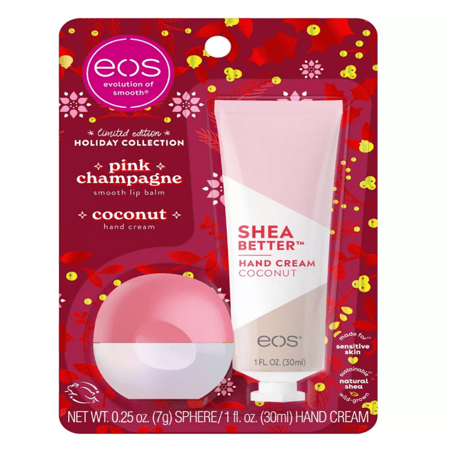 eos Limited Edition Holiday Collection Pink Champagne Lip Balm