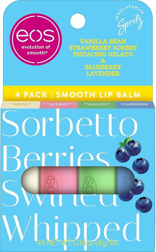 eos Limited Edition Lip Balm Variety Pack - Gelato Shop - 0.56oz/4pk