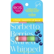 eos Natural Shea, Gelato Shop Lip Balm Set, Shea Butter, 0.14 oz, 4-Pack