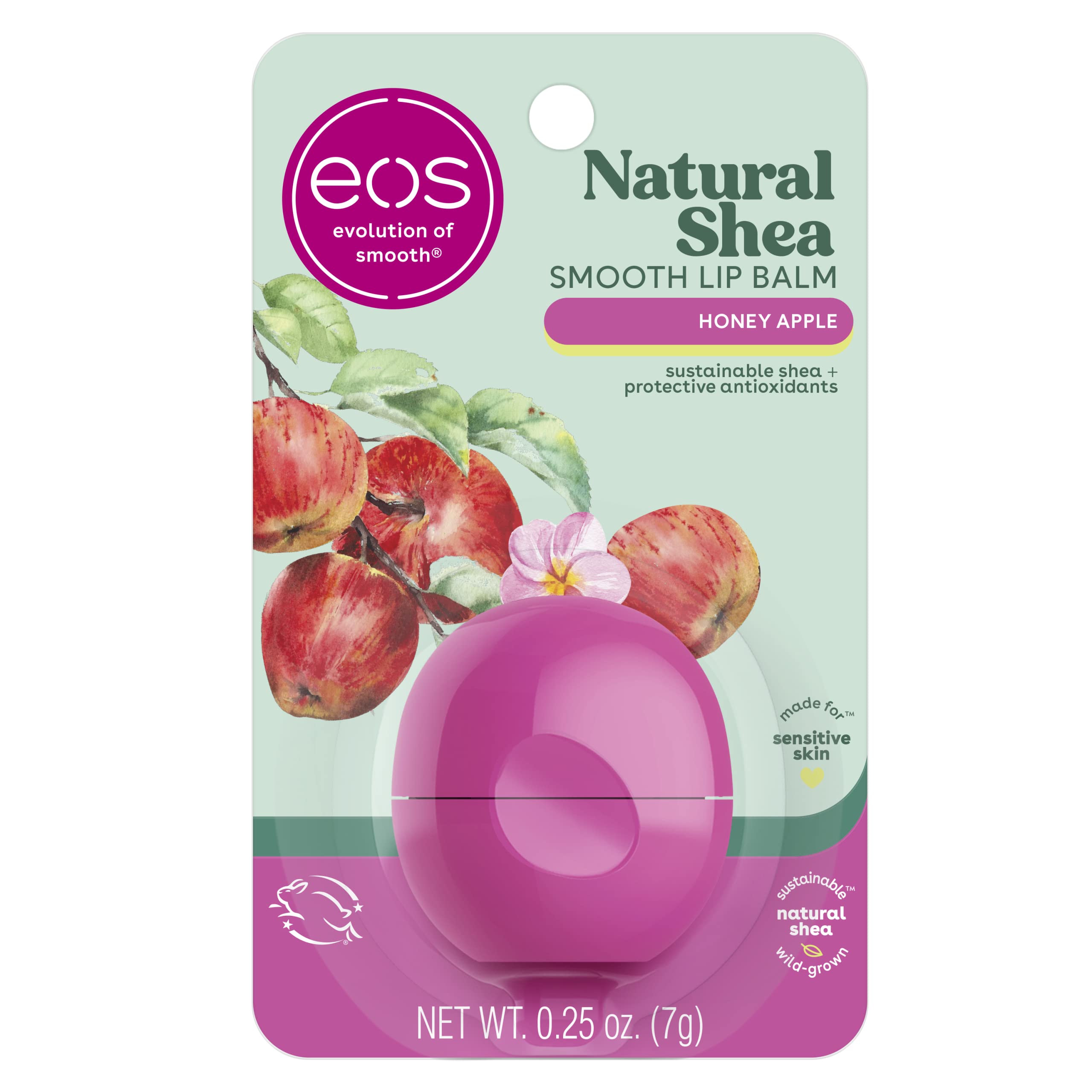 eos Natural Shea Lip Balm Sphere - Honey Apple | 0.25oz/1pk - image 1 of 7