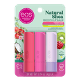 thumbnail image 1 of eos Natural Shea Smooth Lip Balm- Honey Apple, Coconut Milk, Raspberry Kiwi Splash, 0.14 oz, 3-Pack, 1 of 9