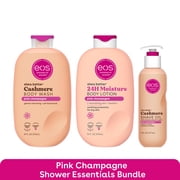 eos Pink Champagne Body Wash, Body Lotion, Shave Oil Bundle