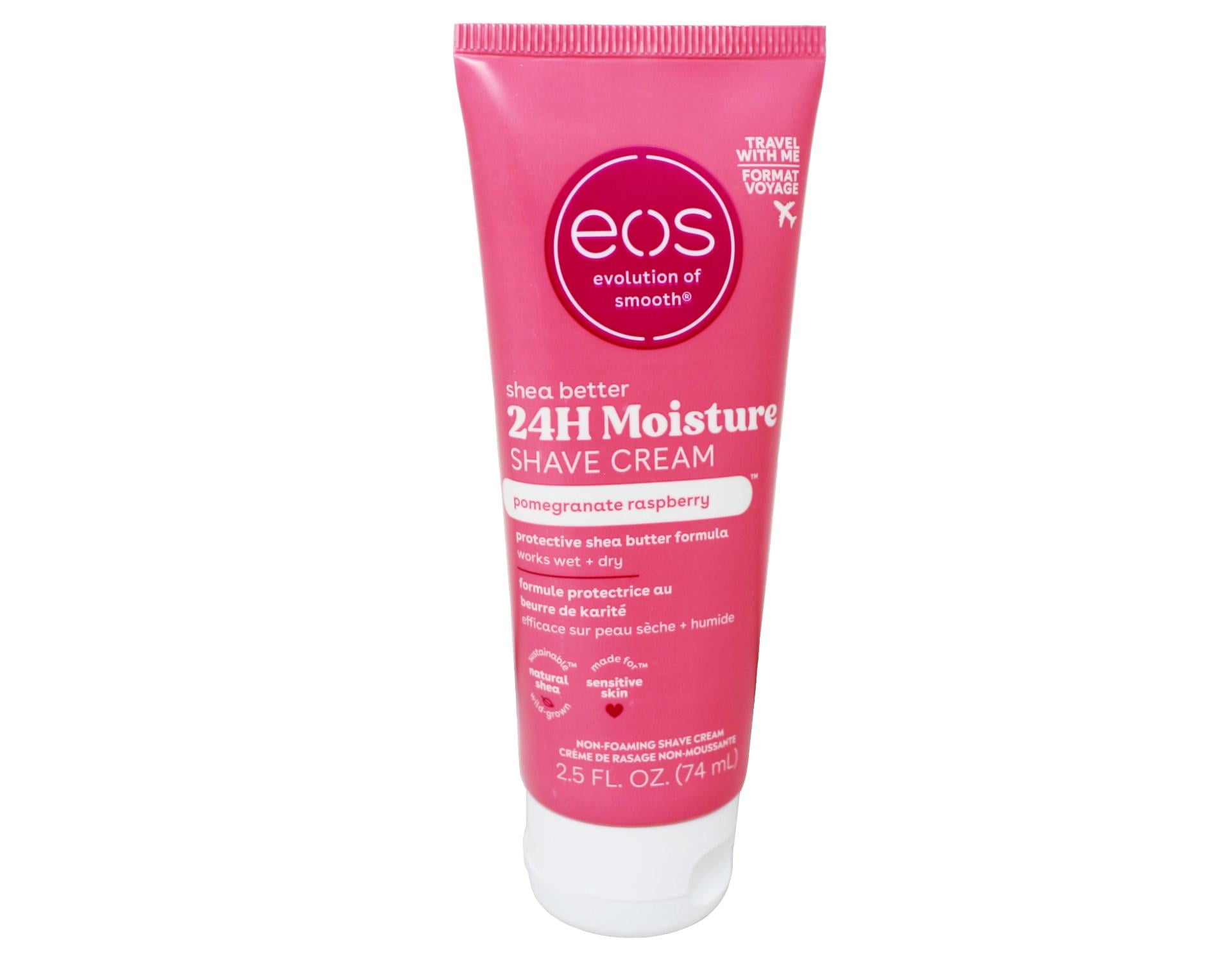 eos Shea Butter Travel Size Shave Cream Pomegranate Raspberry, 2.5 OZ ...