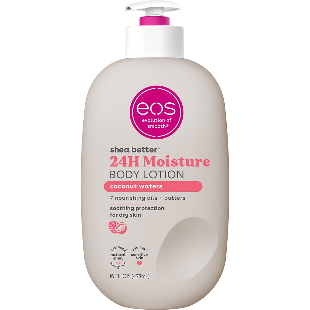 eos Shea Better Body Lotion - Coconut Waters, Made for Dryness, 16 fl oz.