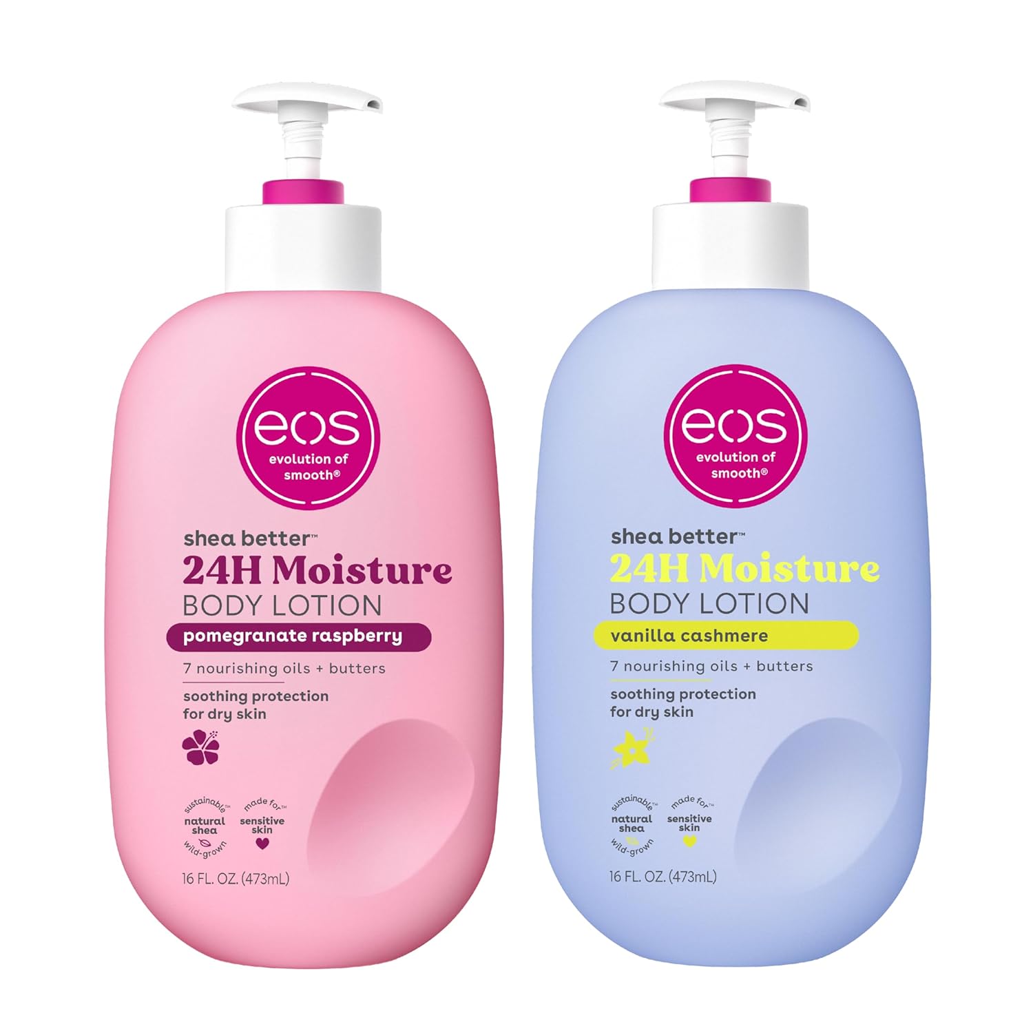 eos Shea Better Body Lotion Set- Vanilla Cashmere & Pomegranate ...