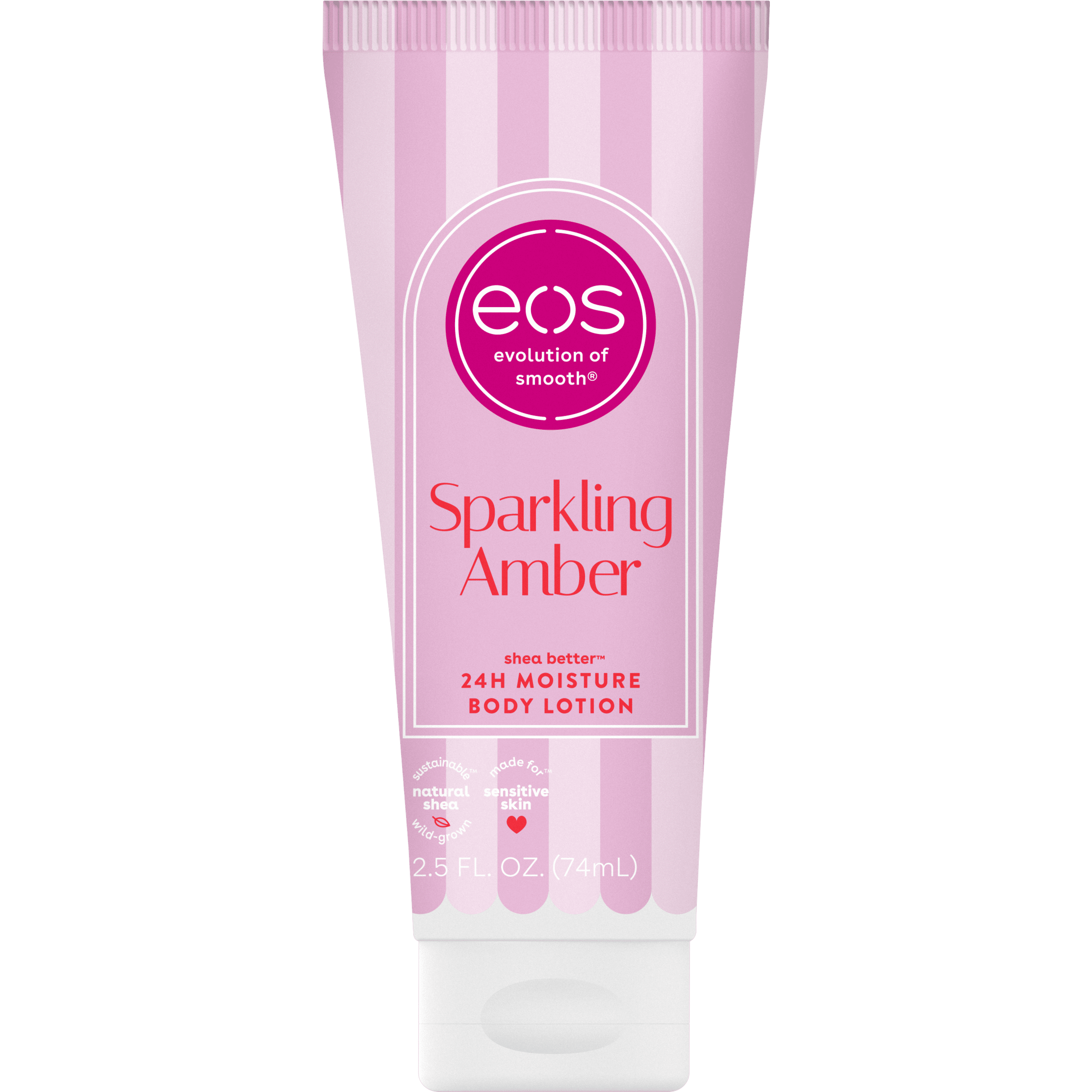 eos Shea Better Body Lotion - Sparkling Amber, For Dry Skin, 2.5 fl oz