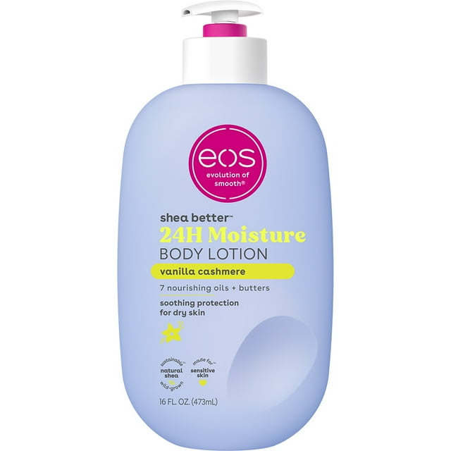 eos Shea Better Body Lotion - Vanilla Cashmere, for Dryness, 16 fl oz