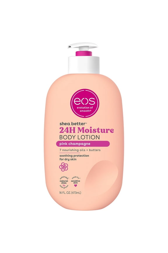 Shea Better Body Lotion for Dry Skin, Pink Champagne, 16 fl oz