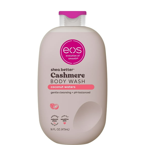 eos Shea Better Cashmere Body Wash - Coconut Waters , Creamy Gel Formula, 16 fl oz.