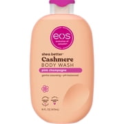 eos Shea Better Cashmere Body Wash, Pink Champagne, Creamy Gel Formula, 16 fl oz.