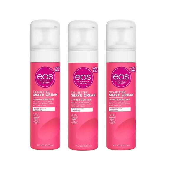 eos Shea Better Shave Cream - Pomegranate Raspberry - 7 fl oz, 3 Pack