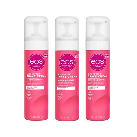 eos Shea Better Shave Cream - Pomegranate Raspberry - 7 fl oz, Pack of 3