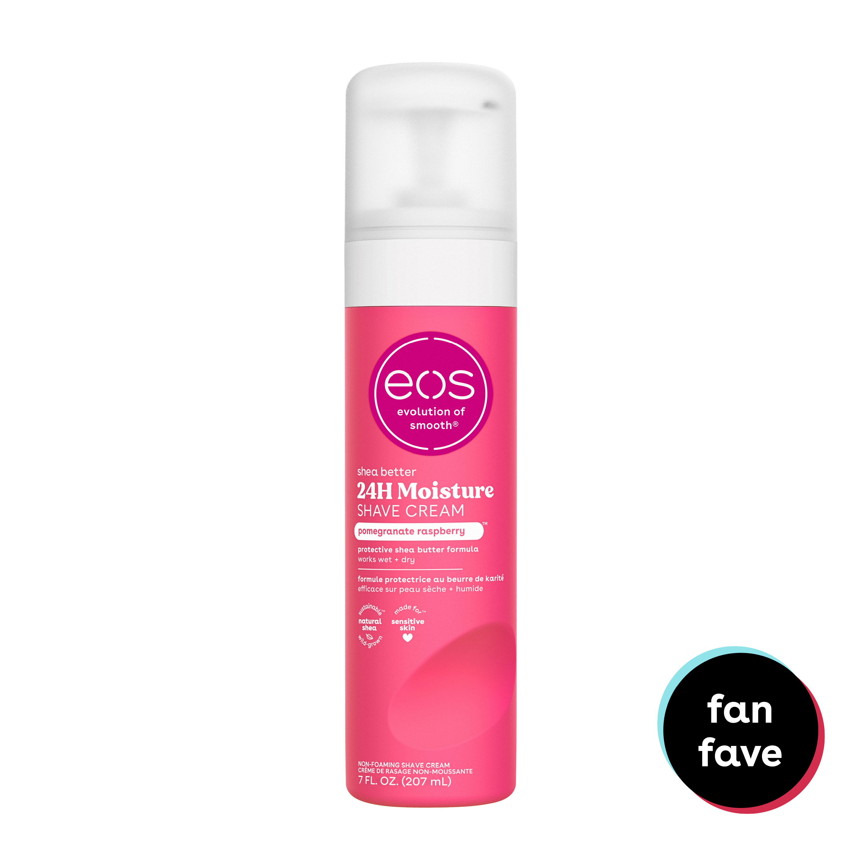 eos Shea Better Shave Cream for Women- Pomegranate Raspberry, Made for Sensitive Skin, 7 oz - image 1 of 9