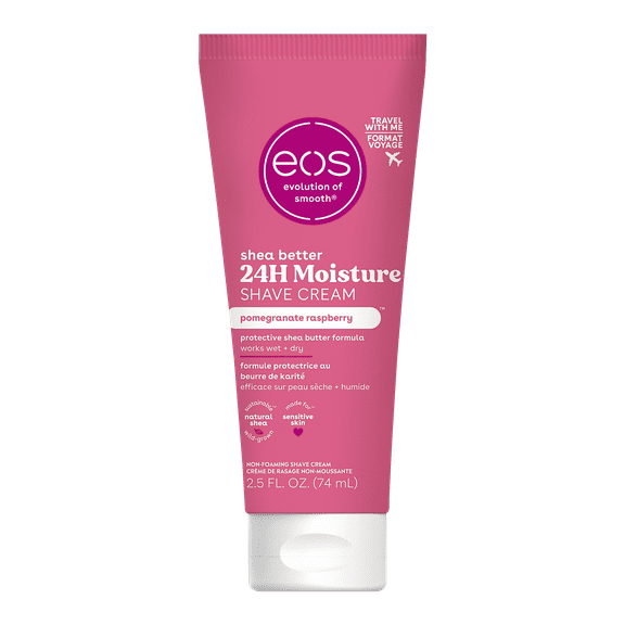 eos Shea Better Travel Shave Cream - Pomegranate Raspberry | 2.5oz