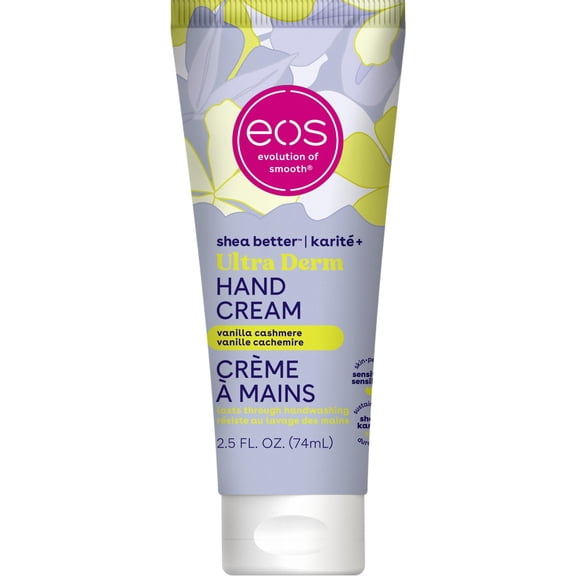 eos Shea Better Ultra Derm Hand Cream, Vanilla Cashmere, Instant Hydration & Protection, 2.5 fl oz