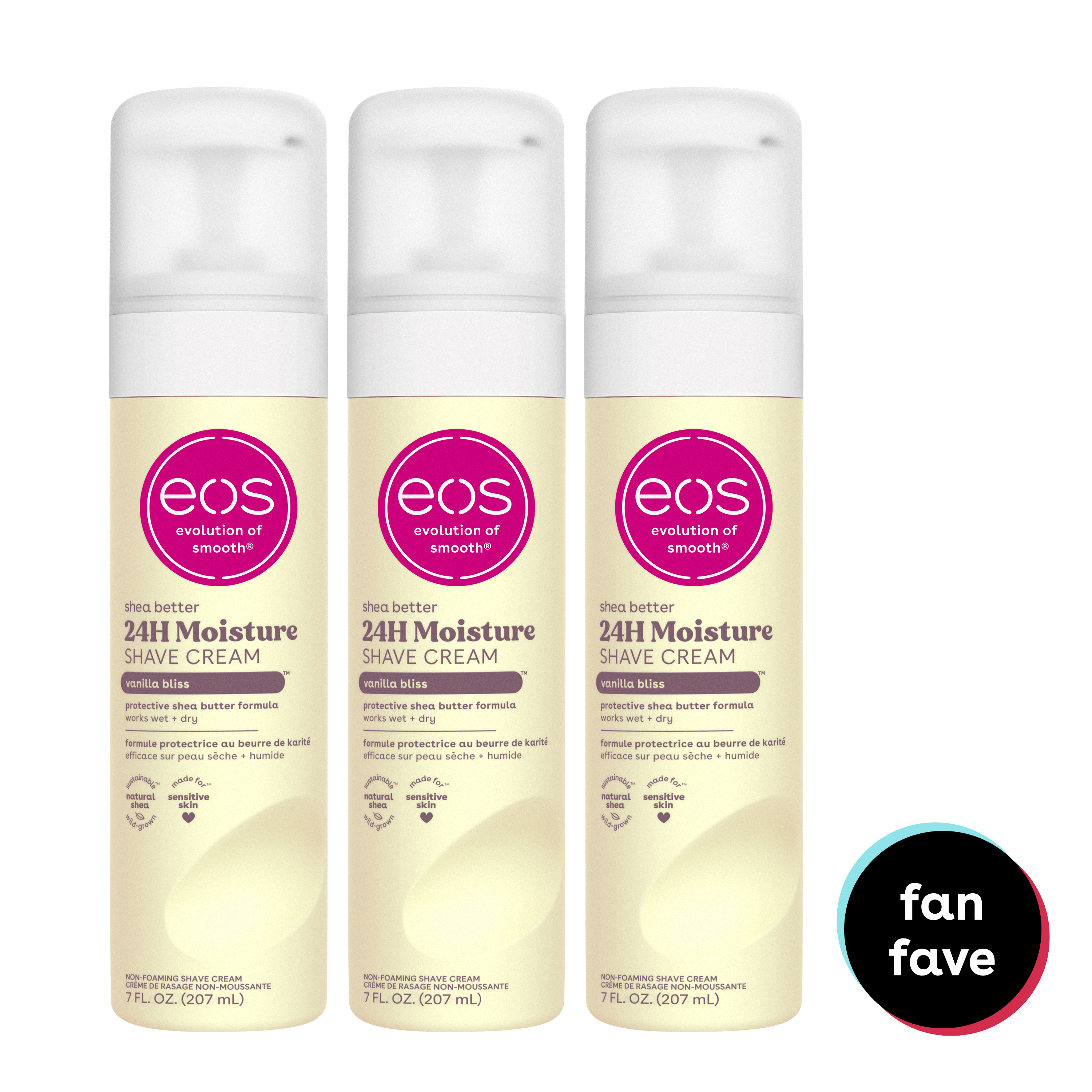 eos Shea Better Women's Shave Cream - Vanilla Bliss | TikTok viral | 7 oz | 3-Pack - image 1 of 8