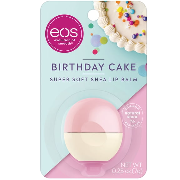 eos Super Soft Shea Lip Balm - Birthday Cake | 0.25 oz