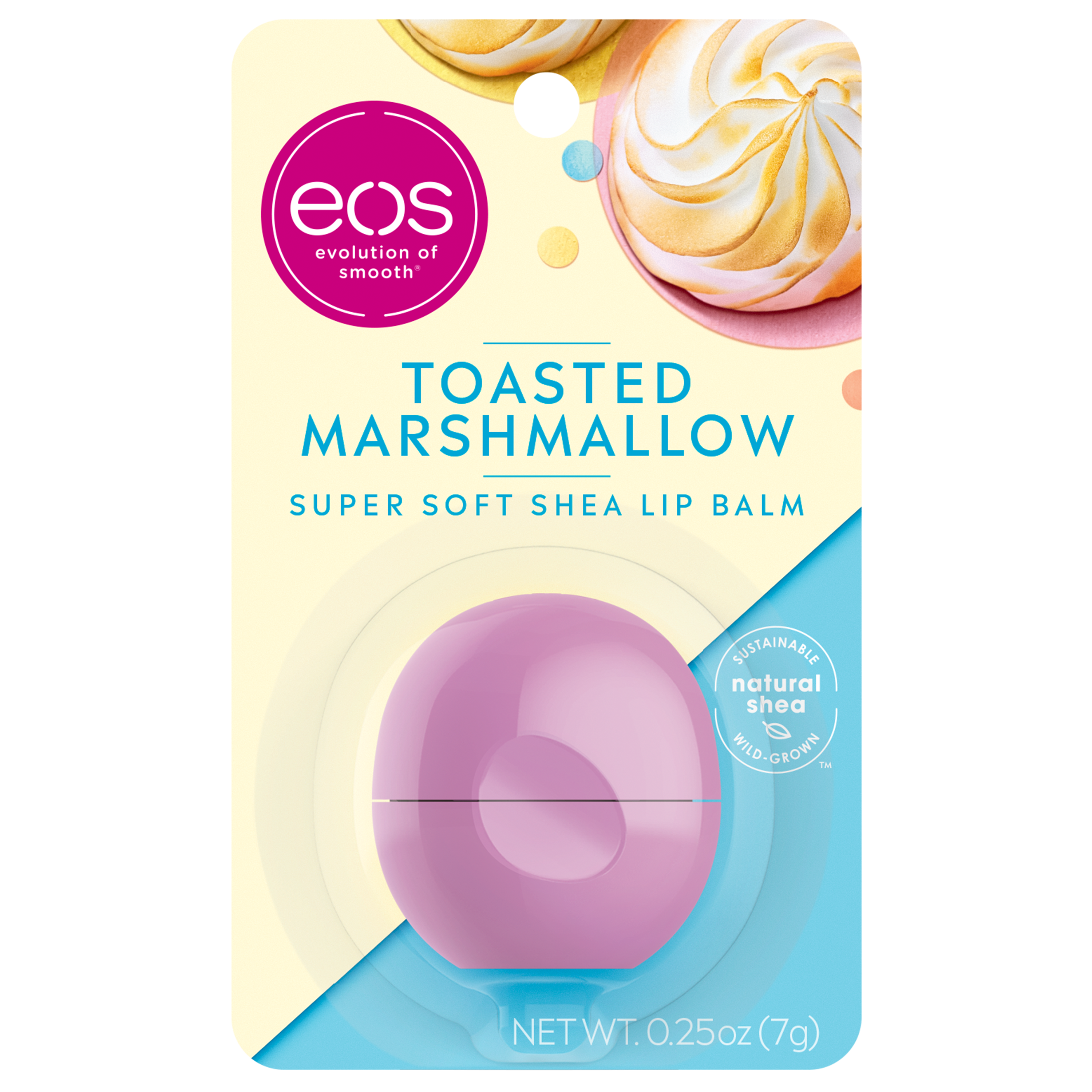 eos Super Soft Shea Lip Balm Sphere - Toasted Marshmallow | 0.25 oz - image 1 of 7