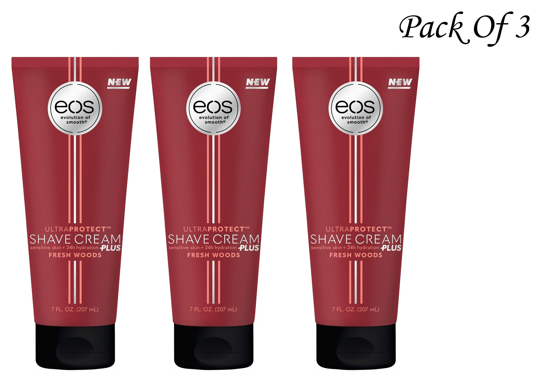 eos UltraProtect™ Men's Shave Cream - Fresh Woods | 7 fl oz (Pack Of 3)