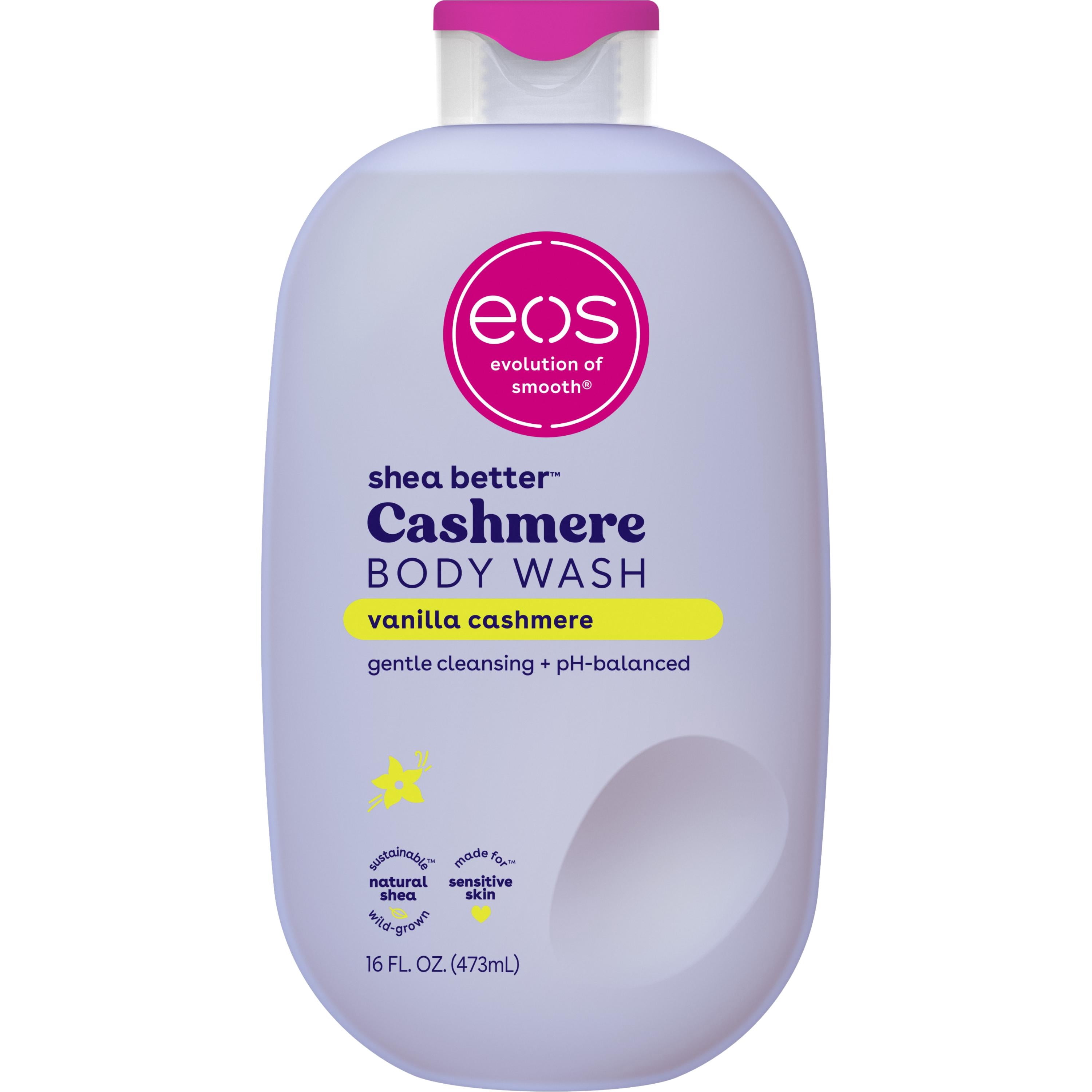 eos Vanilla Cashmere Body Wash, Vanilla Scented Hydrating Gel-Cream Body Cleanser, 16 fl oz