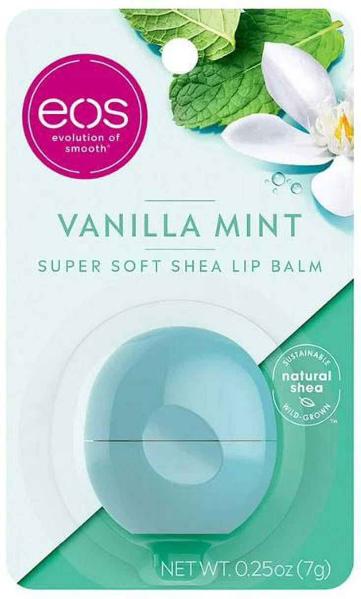 eos Visibly Soft Lip Balm Vanilla Mint (Pack of 12)