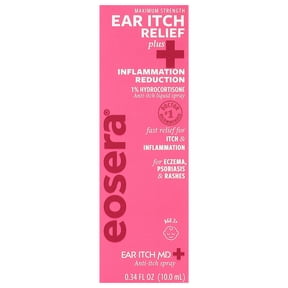 Eosera Ear Itch MD Plus Anti-Itch Ear Drops with 1% Hydrocortisone, 10 mL