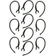 thumbnail image 1 of epacks 10-Pack Replacement Clamp Bluetooth Ear Hook Loop Clip Replacement - Set of 5 Small Clamps + 5 Pack Large Clamps Shape Clear Hook for Samsung, Motorola, LG & Other Bluetooth Headsets (Black), 1 of 1