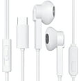 thumbnail image 1 of epacks EarFit Earphones, Headphones with Microphone, Volume Control, in-Ear Earbud Headphones for Sports & Exercise with USB Type C Plug Compatible with Pixel 3 XL, OnePlus 7, G7, S8, More, 1 of 5
