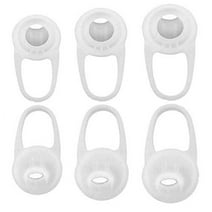 epacks Replacement Silicone Ear Bud Gel Tips Cover Pads 3 Pairs Size S M L for Bluetooth in-Ear Headset Earpiece - Clear