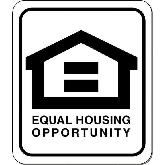 Equal Housing Opportunity Logo Sign 8.5x10