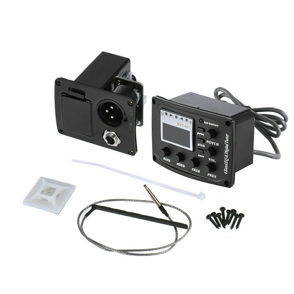 equalizer,Function Clear Lcd 4-band Eq Equalizer And Amplifier Note Notch Function With Note 6.35mm Xlr With Preamp Pickup 6.35mm Amplifier Preamp Pickup Clear Lcd Display