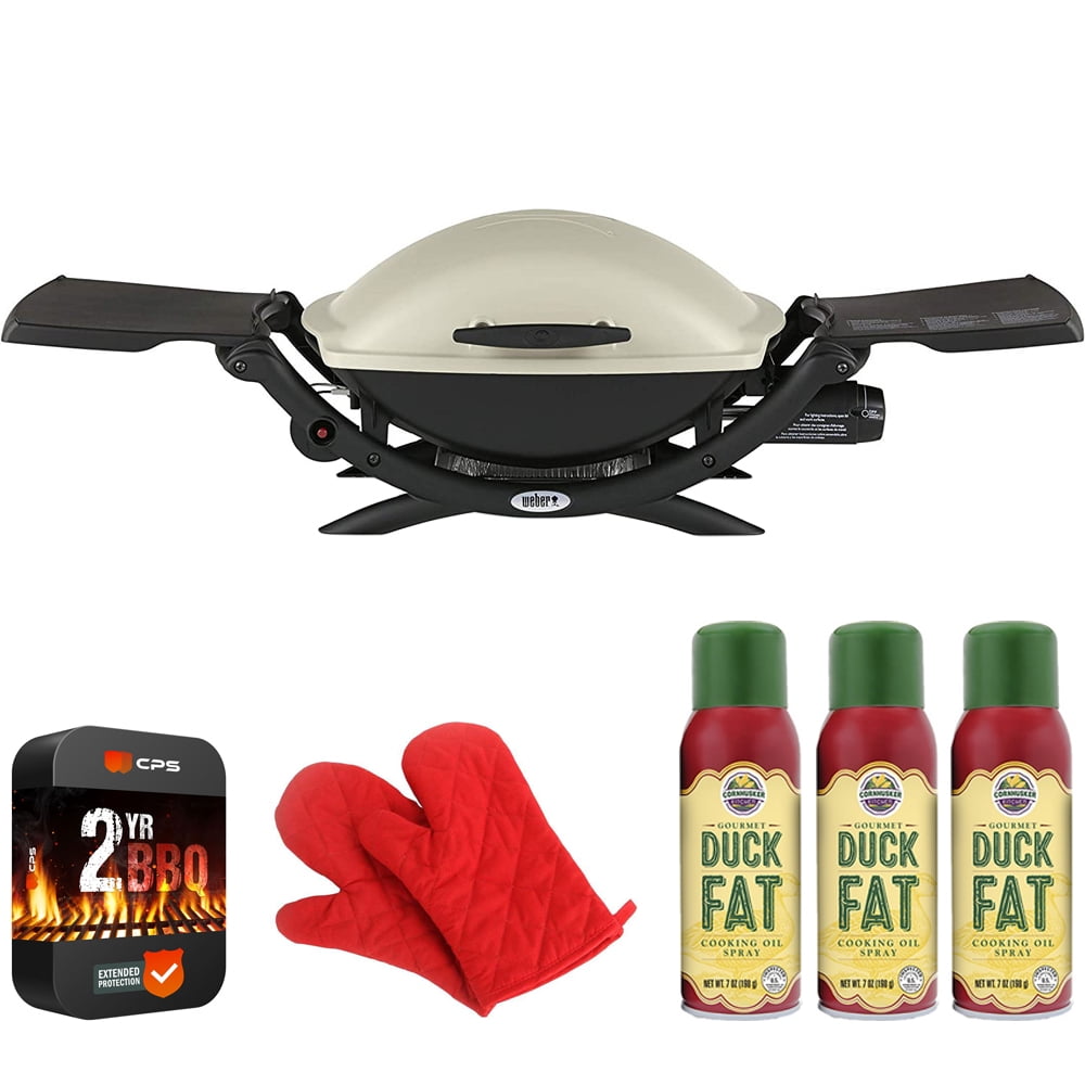 er 53060001 Q 2000 Portable Gas Grill, Liquid Propane, Titanium