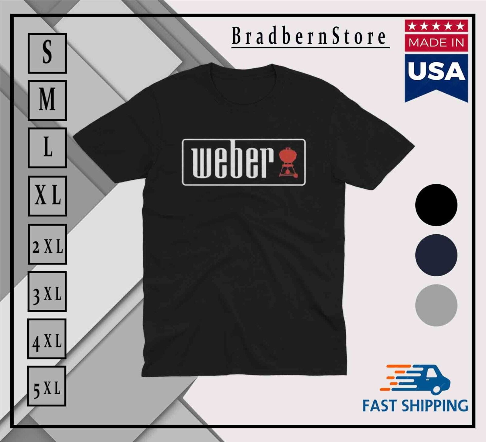 er Grill Logo T Shirt made in usa