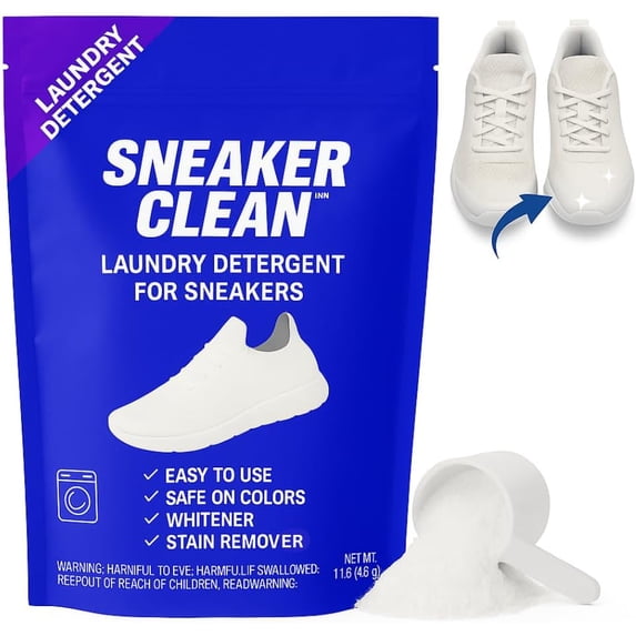 er Kit, Shoe Cleaner for White & Colored Sneakers, Stain Remover, Deodorizer Powder, Washing Machine Safe
