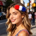 thumbnail image 1 of erdimoy 4th of July Patriotic Bow Hair Clips, Red White Blue American Flag Hair Accessories for Independence Day Par, 1 of 6