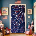 thumbnail image 1 of erdimoy 4th of July Patriotic Door Cover Banner, 35×70 Inch Firework & American Flag Backdrop for Independence Day Decor, 1 of 6