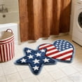 thumbnail image 1 of erdimoy 4th of July USA Flag Tufted Rug, 23.6X15.7 Inch Soft Fluffy Festival Doormat for Bathroom & Entryway, 1 of 6