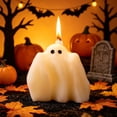 thumbnail image 1 of erdimoy 6 Styles Cute Ghost Shaped Scented Candles, 3.15 Inch Mini Halloween Decorative Wax Candles, Spooky Tabletop Tiered Tray Decor & Holiday Gift, 1 of 6