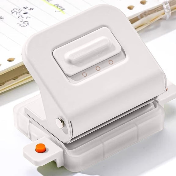 erdimoy Adjustable 6-Hole Paper Punch, Portable Manual Hole Puncher for A5/A6/A7 Loose-Leaf Notebooks & Planners