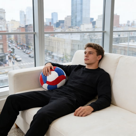 erdimoy Stuffed Ball Toy Plush 7.87 Inch Ball Plaything for Kids Soft Plush Pillow for Home Sofa Bed Decoration