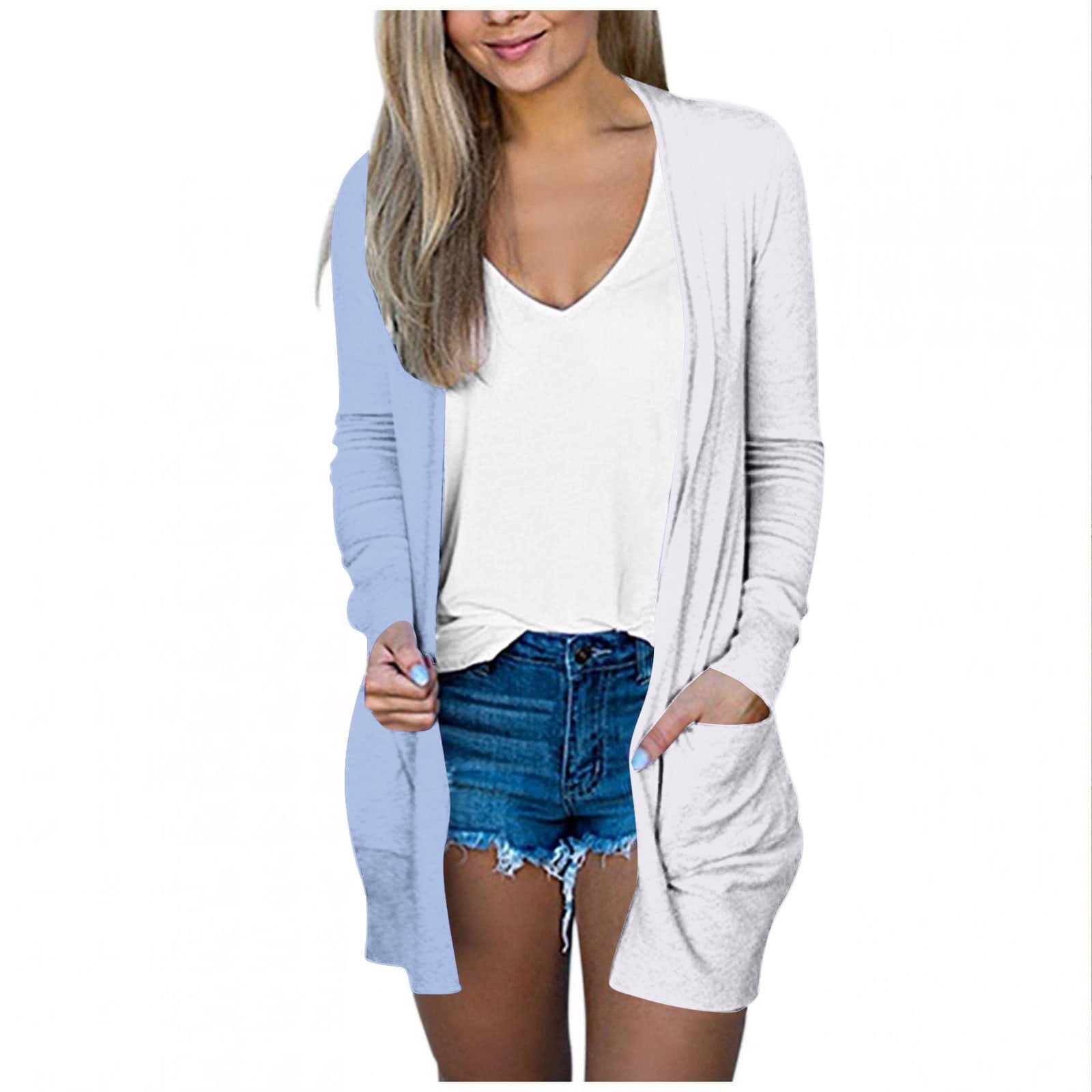 erdiore Cardigan Sweaters for Women Casual Lightweight Open Front