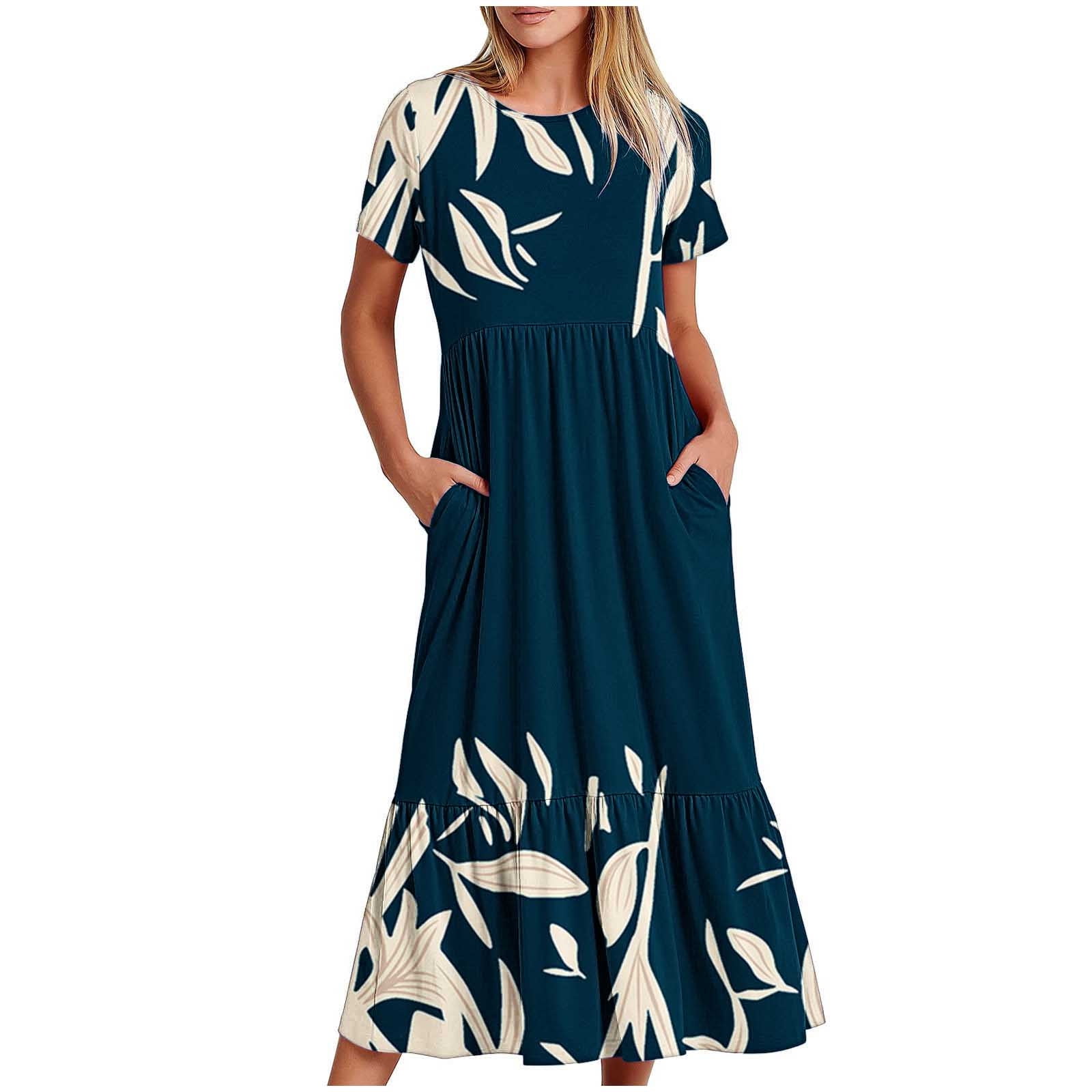 erdiore Spring Dress 2024 Plus Spring Dresses for Women 2024 Ruffle